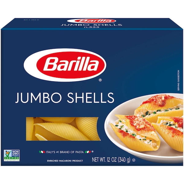 Barilla Barilla Jumbo Shells 12 oz. Box, PK12 1000478333 Zoro